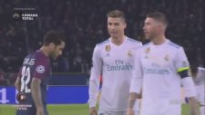 Dani Alves'in Sümüğünü Ronaldo'ya Sürmesi