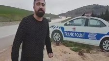 Polis Arabası Maketini Gerçek Sanan Ehliyetsiz Adam