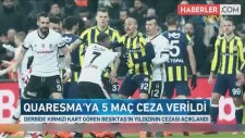 Tahkim Kurulu, Ricardo Quaresma'nın Cezasını Onadı