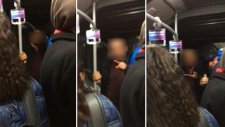 Metrobüste Sevgililer Öpüştü Diye Olay Çıkartan Adam