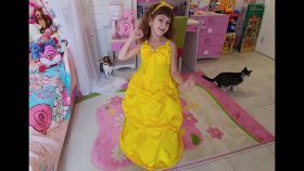 Elife Prenses Bella Kostümü. Disney Princess Belle