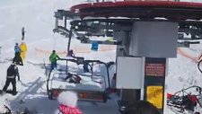 Gürcistan'da Kayak Merkezi'nde Yasanan Teleferik Kazası