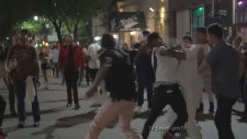 Film Sahnelerini Aratmayan Kadınlı Erkekli Kavga