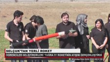 Konya'da Öğrenciler Geliştirdikleri Roketin Atışını Gerçekleştirdi