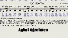 Sayfa 20 de Üç Nokta isimli şarkı Nota Okuma Dersi Solfej Blok Flüt Piyano Keman Gitar Notası