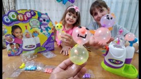 Oonies Sihirli Yaramaz Baloncuklar. Muzip Şekiller, Emojiler Toys Unboxing