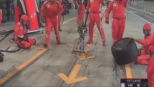 Kimi Raikkonen'in Pit Stop'ta Mekanikerin Ayağını Kırması