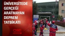 Üniversitede Gerçeği Aratmayan Deprem Tatbikatı