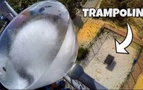 Tramboline Buz Topu Atmak (45 Metre)