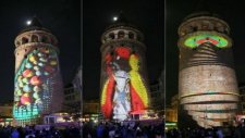 Galata Kulesi'nde Muhteşem Video Mapping Gösterisi