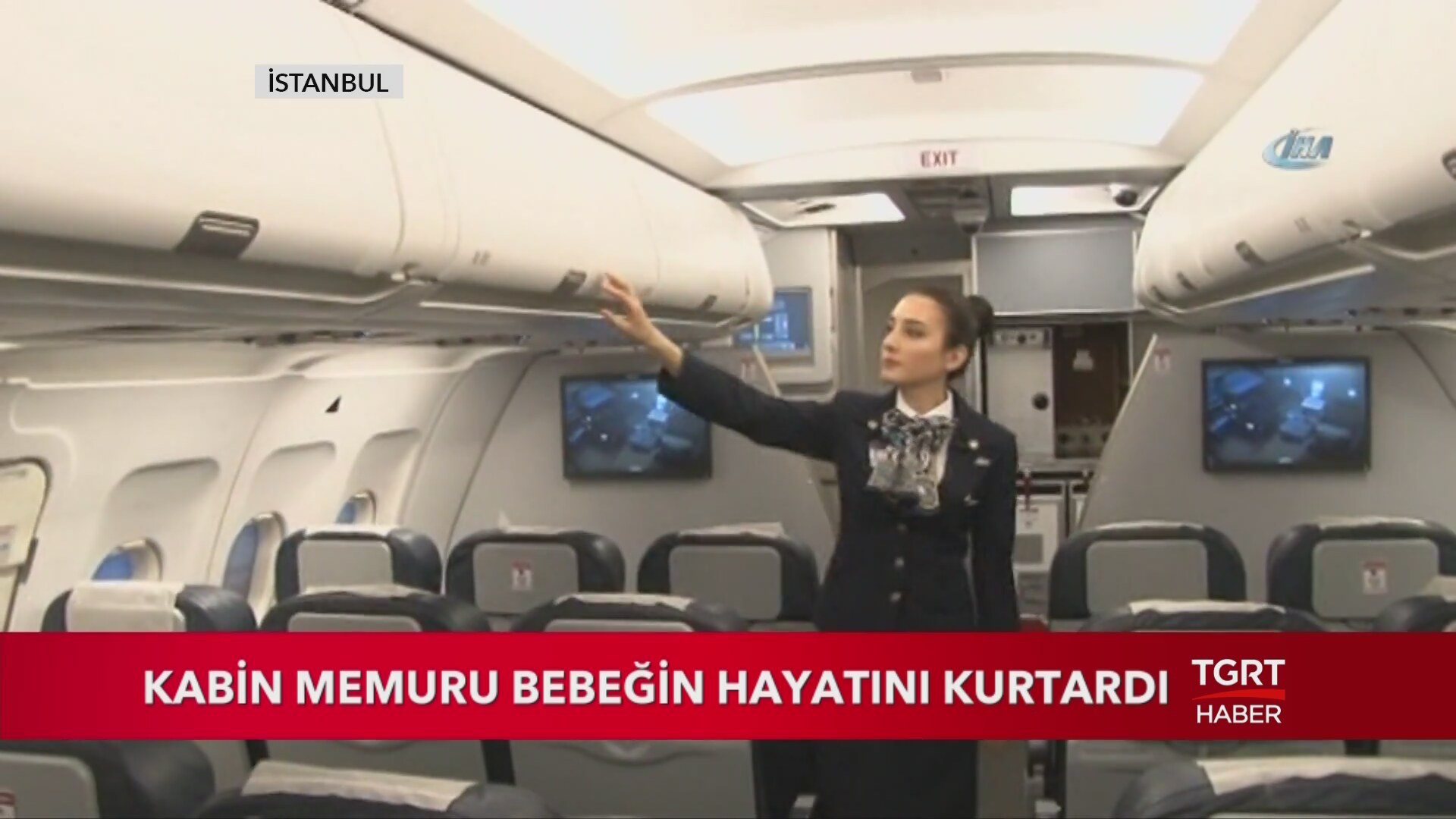 Kabin memuru bebeğin hayatını kurtardı Kabin memuru bebeğin hayatını kurtardı