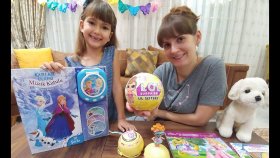 Elif Ve Lera Gizli Lol Bebek Almışlar.elsa Müzikli Cdli Kitap.