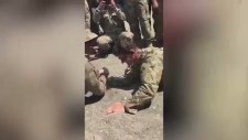 Bilek Güreşinde Amerikan Askerinin İfadesini Alan Mehmetçik