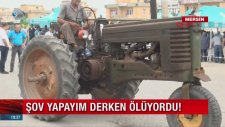 Traktörle Drift Atarken Madara Olan Çiftçi