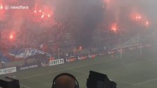 Wisla Krakow Taraftarları Kutlama Yapmak İsterken Stadı Yaktı
