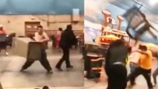 Sandalyelerin Havada Uçuştuğu Kavga
