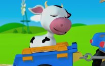 Bebek Şarkıları. Mavi Traktör Dolaşır ve Korna Çalar! - Blue Tractor