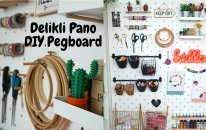 DELİKLİ PANO YAPIMI / DIY PEGBOARD