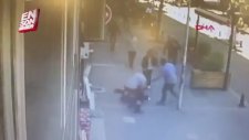 eşini döven adama uçan kafa atmak
