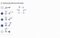 Eşit Oranlar (Matematik) (Cebir Öncesi)