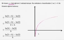 Kesen Doğruların Eğimi: Rastgele Fark (Matematik)(Kalkülüs)