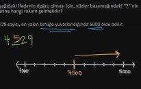 Tam Sayılarda Yuvarlama: Eksik Rakam (Matematik) (Cebir Öncesi)