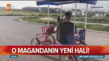 Aracına Meyve Tabağı Sokup Tesbih Çekerek Ayağıyla Direksyion Kullananan Adamın Yeni Hali
