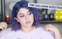 Yine Saçlarımı Değiştirdim! Mavi-Mor Ombre Saçlar