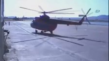 Helikopterin Pervanesi Tesise Çarptı