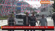 Ablasına Şiddet Uygulayan Eniştesini Bacağından Vurdu,