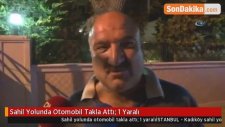 Sahil Yolunda Otomobil Takla Attı: 1 Yaralı
