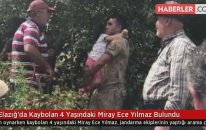 Elazığ'da Kaybolan 4 Yaşındaki Miray Ece Yılmaz Bulundu