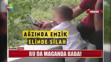 Minik Çocuğuna Silah Vererek Ateş Ettiren Maganda Baba