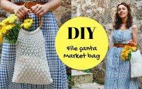 Dıy File Çanta / Örgü-Dikiş Yok! / Dıy Market Bag