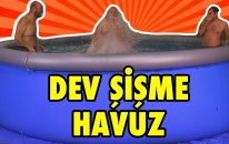 Bahçeye 15 Tonluk Şişme Havuz Aldık