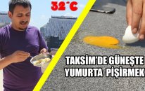 Taksim'de Güneşte Yumurta Pişirmek