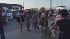 Kocama Baktın Diyerek Turist Kadına Saldırmak