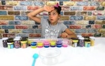 Annemle Slime Karıştırmaca! - Mixing All My Slimes! My Mom And Me!
