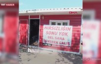 Hırsızlara Afişle İş Teklifi Yapan Esnaf