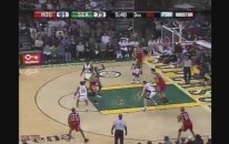 Çaylak Kevin Durant, Tracy McGrady'e karşı. 2008.01.23