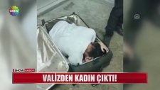 Sınır Kapısında Valizden Kadın Çıktı