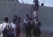 Suriyelilerin Duvara Tırmanıp Türkiye'ye Girmesi