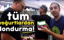 Marketteki Tüm Yoğurtları Karıştırıp Dondurma Yaptık