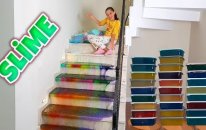Rengarenk 27 Kap Slime Şelalesi Bowl Colorful Slime Waterfall , Fun Kid Video