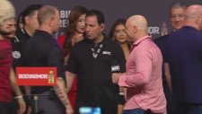 Khabib Ve McGregor'un Tartıda Olaylı Yüzleşmesi