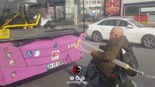 Özel Halk Otobüsüne Alınmayan Engelli Vatandaş
