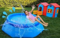 Melike Havuza Düştü Fell into The Pool,Learn Colors With - Funny Oyuncax