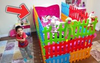 Melike Neden Uyuyamıyor Knitted Bed With Toy Fences - For Kids Video