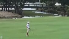 Saksağan Kuşlarıyla Başı Derde Giren Golfçü