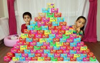 Melike Ve Erenin Sihirli Kutuları Wall With Magic Boxes, Hide And Seek | Funny Oyuncax tv